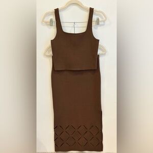 Brown Sleeveless Dress